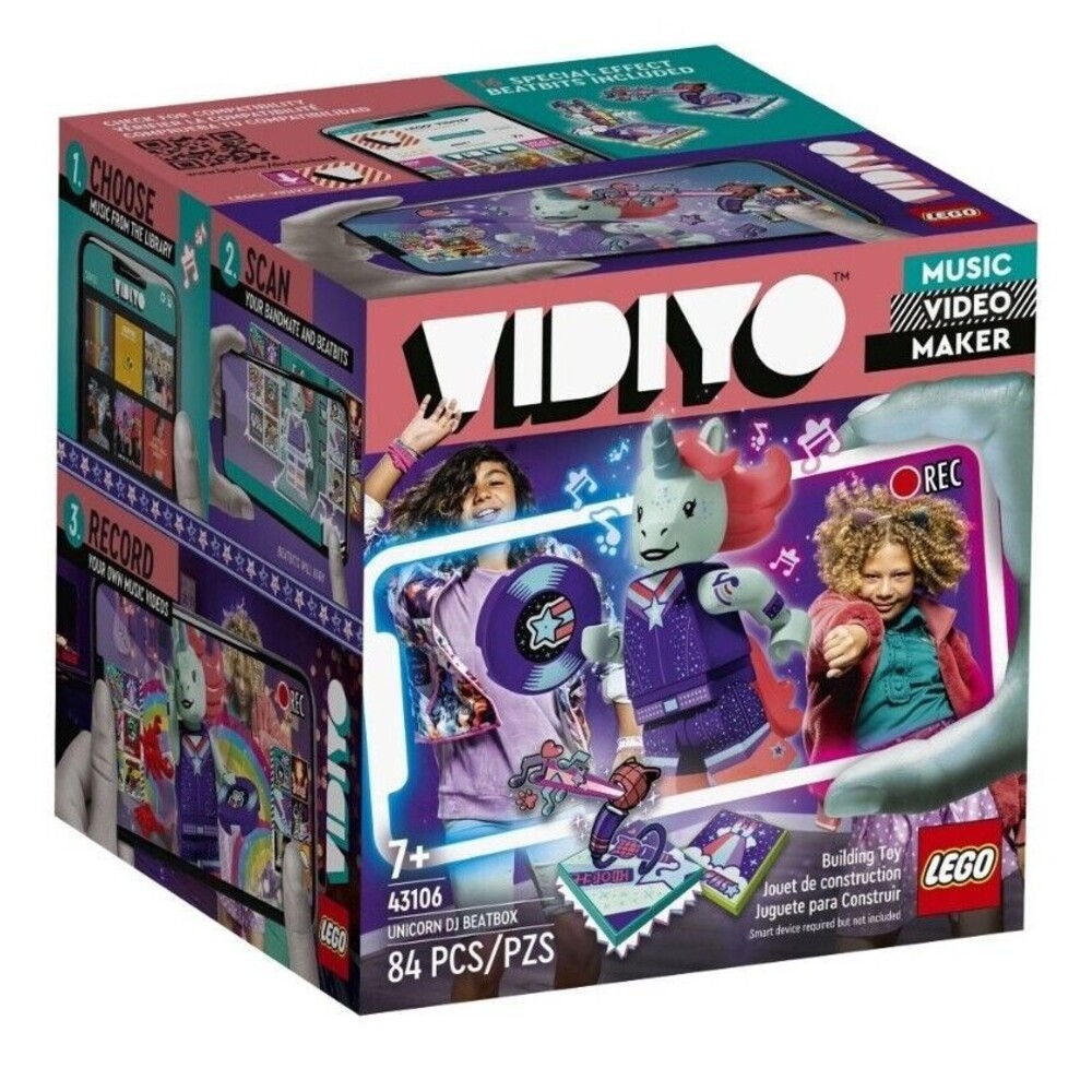 LEGO VIDIYO Unicorn DJ BeatBox 84 Piece Building Set (43110) Free Shipping